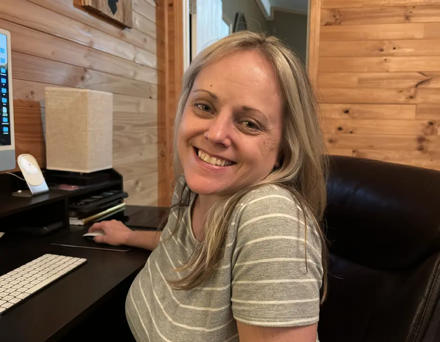 Jen Lenz camping in the North Idaho wilderness