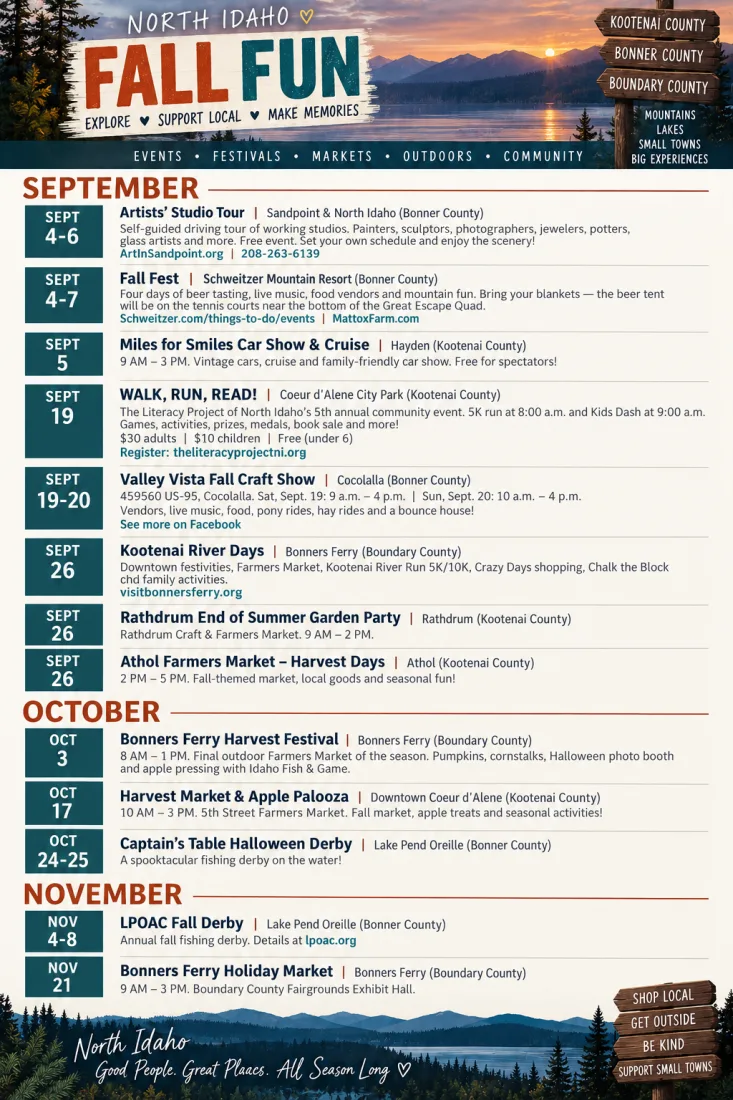 Fall Festivities to do in North Idaho
