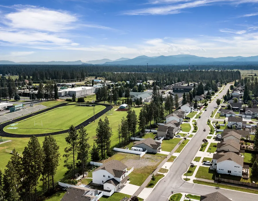 Open landscape in Rathdrum, Kootenai County